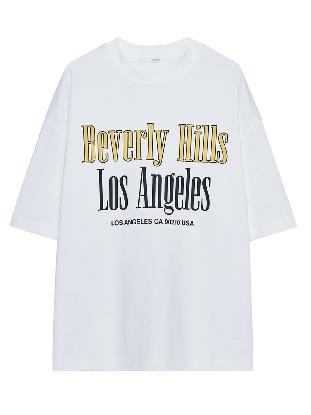 Brand New! Zara Oversized Beverly Hills Graphic Tee